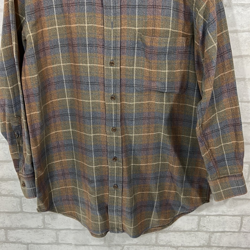 Robert Talbott Plaid Button Down Size Medium - image 3